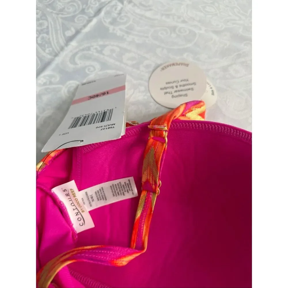 NWT Contours By Coco Reef Shapemaker Swimwear One Piece Swimsuit Size 16/40C - Picture 5 of 5